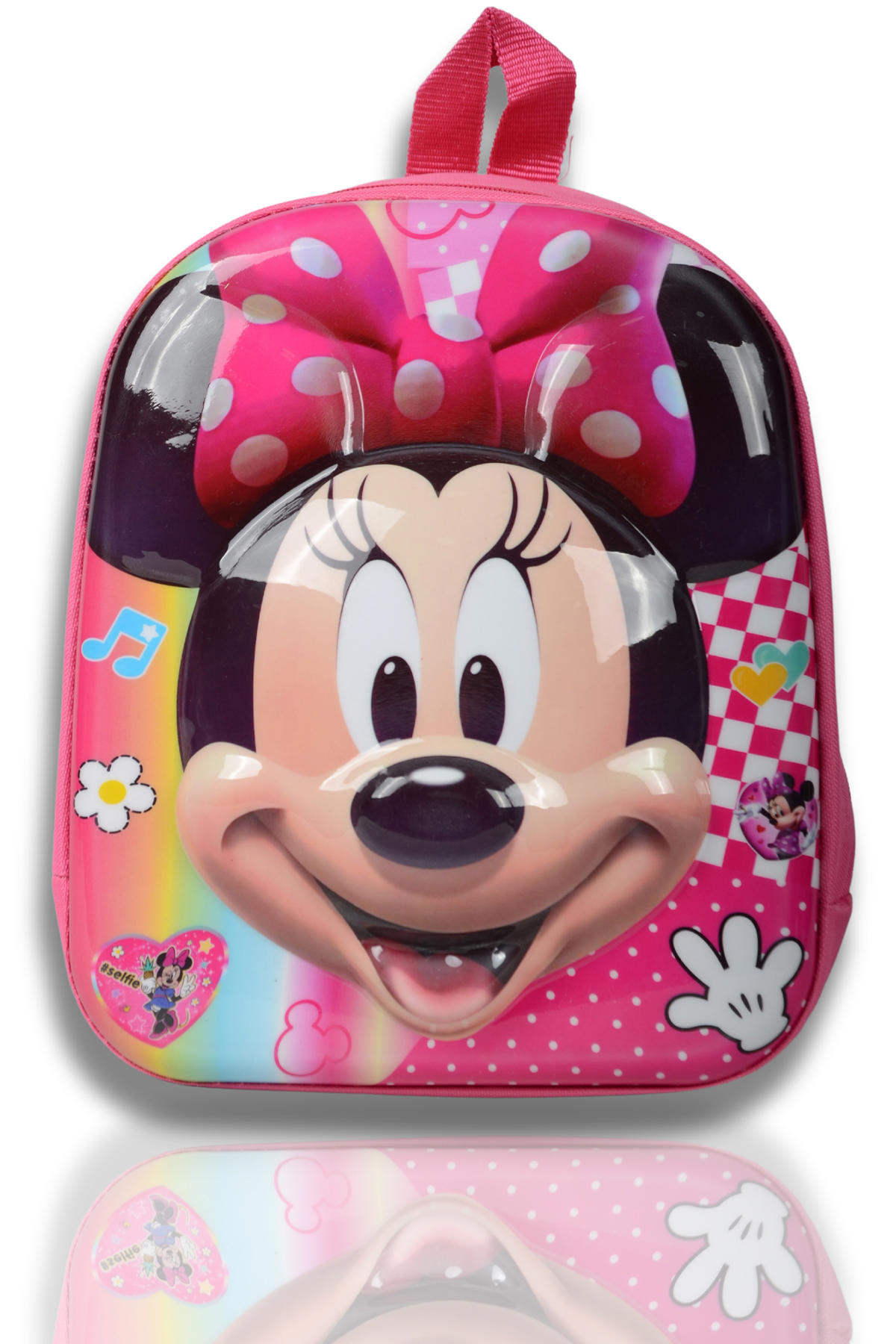 IRK Minnie Mouse Disney Tek Gözlü Pembe Anaokulu Kız Çocuk Sırt Çantası