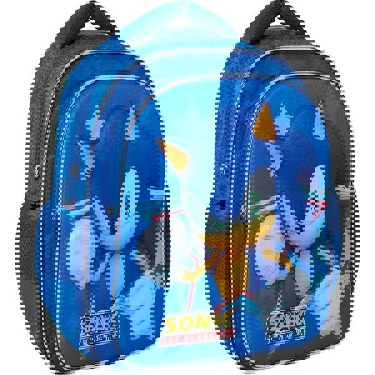 Timon Sonic 3 Gözlü Mavi İlkokul Erkek Sırt Çantası