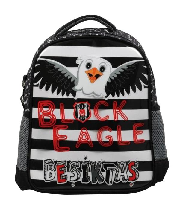 Frocx 3501 Kartal Beşiktaş 3 Gözlü Siyah Anaokulu Unisex Sırt Çantası