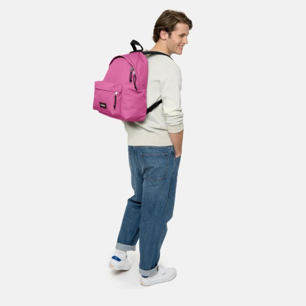 Eastpak 2 Gözlü Pembe-Siyah Lise-Üniversite Unisex Sırt Çantası