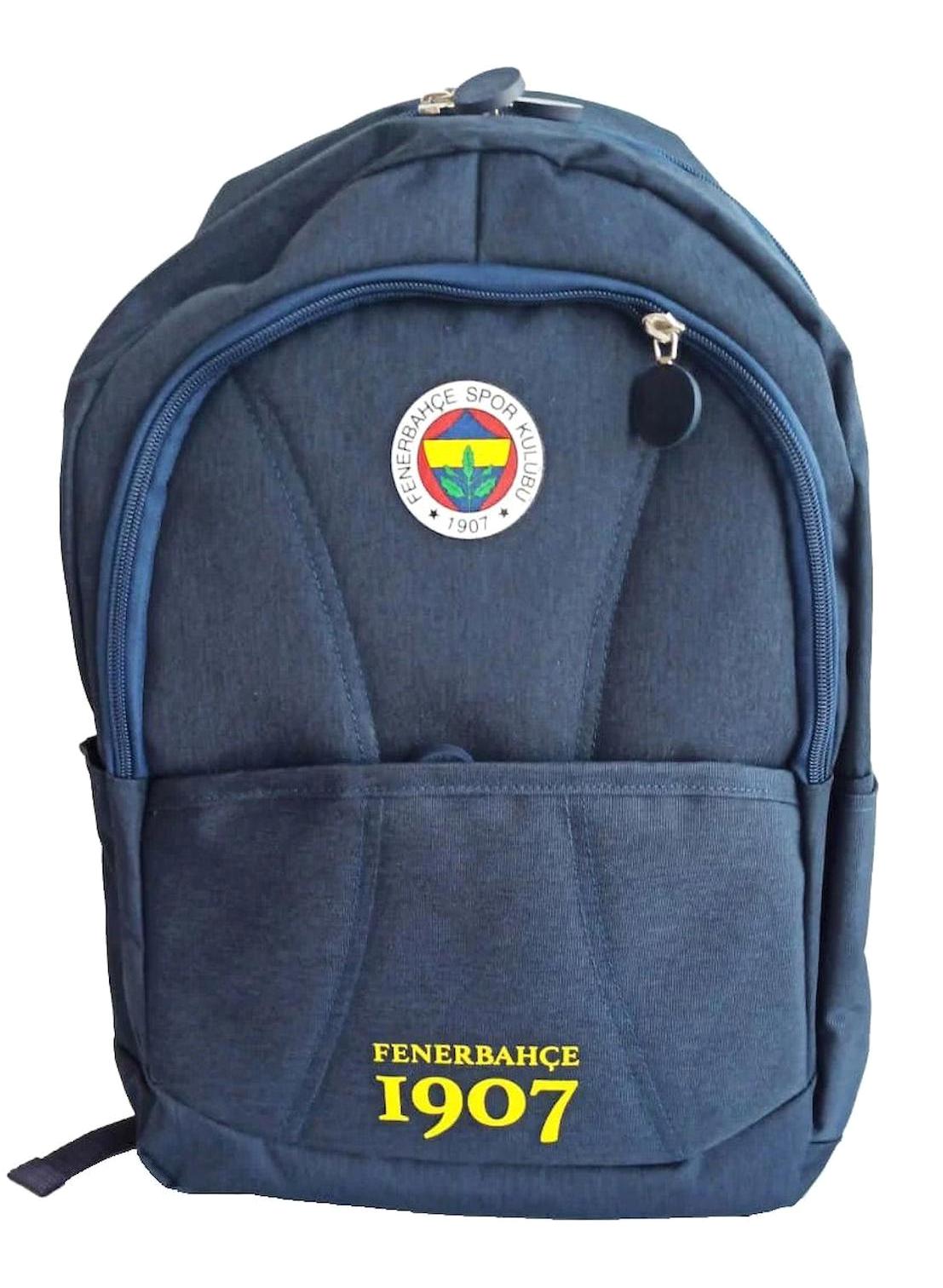 Bene Fenerbahçe Su Geçirmez 3 Gözlü Lacivert İlkokul Unisex Sırt Çantası