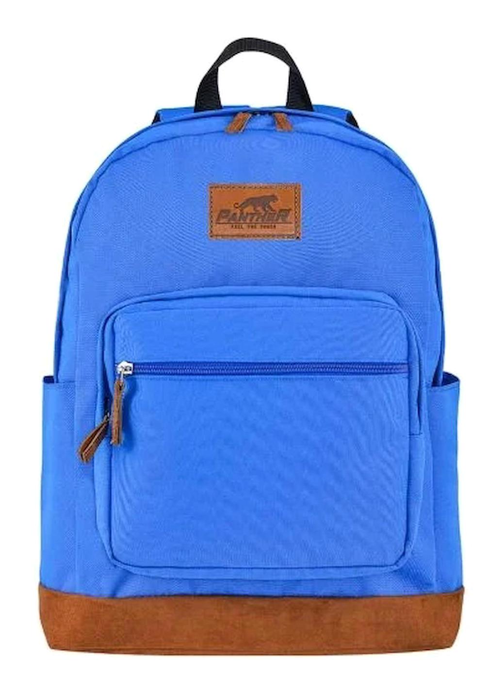 Panther PT--3855 3 Gözlü Mavi Lise-Üniversite Unisex Sırt Çantası