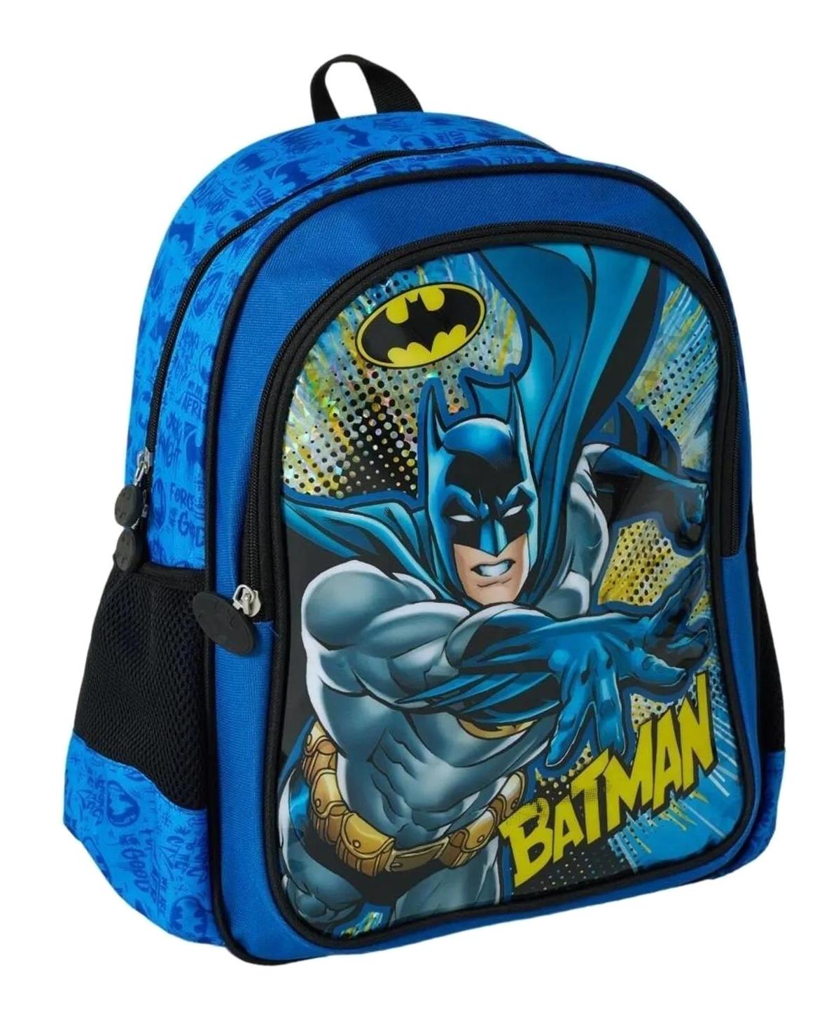 ModaOnn Batman DC 4 Gözlü Mavi İlkokul Erkek Çocuk Sırt Çantası