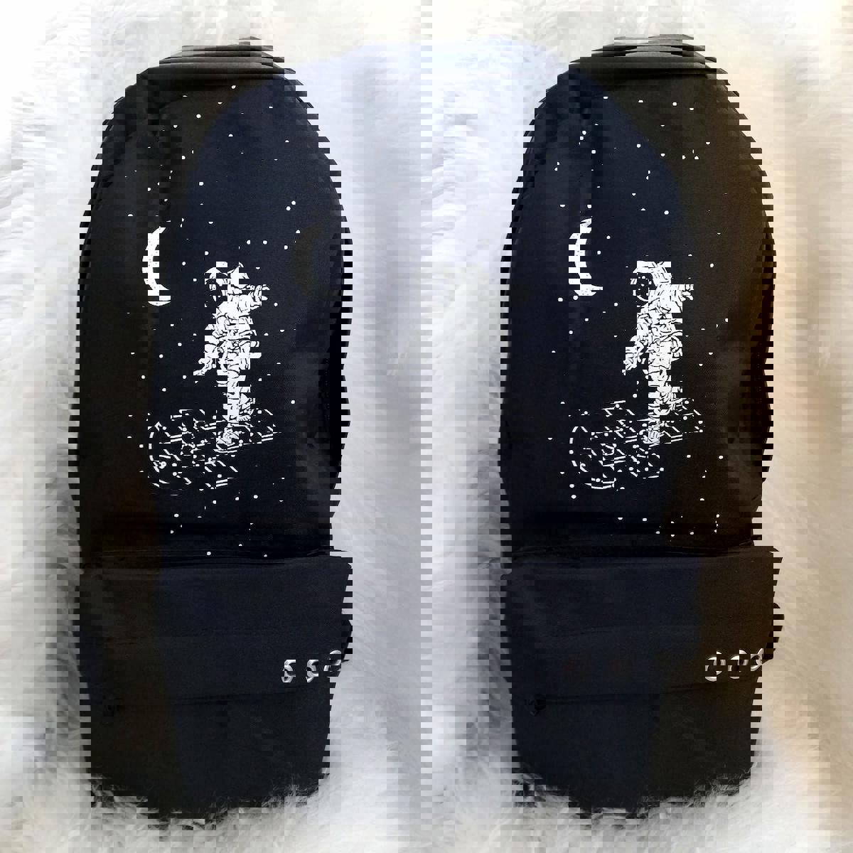 Dream Butik Astronot Uzay 2 Gözlü Lise-Üniversite Unisex Sırt Çantası