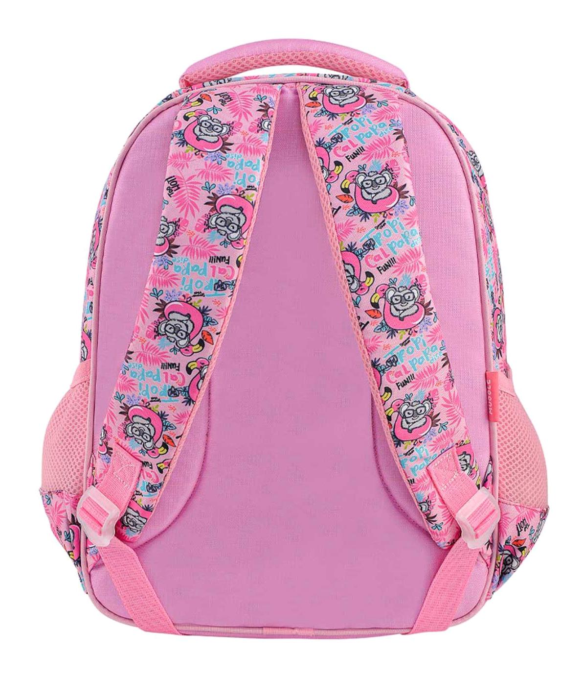 Muggle MU-8904 Koala Hayvan Su Geçirmez 2 Gözlü Pembe İlkokul Kız Çocuk Sırt Çantası