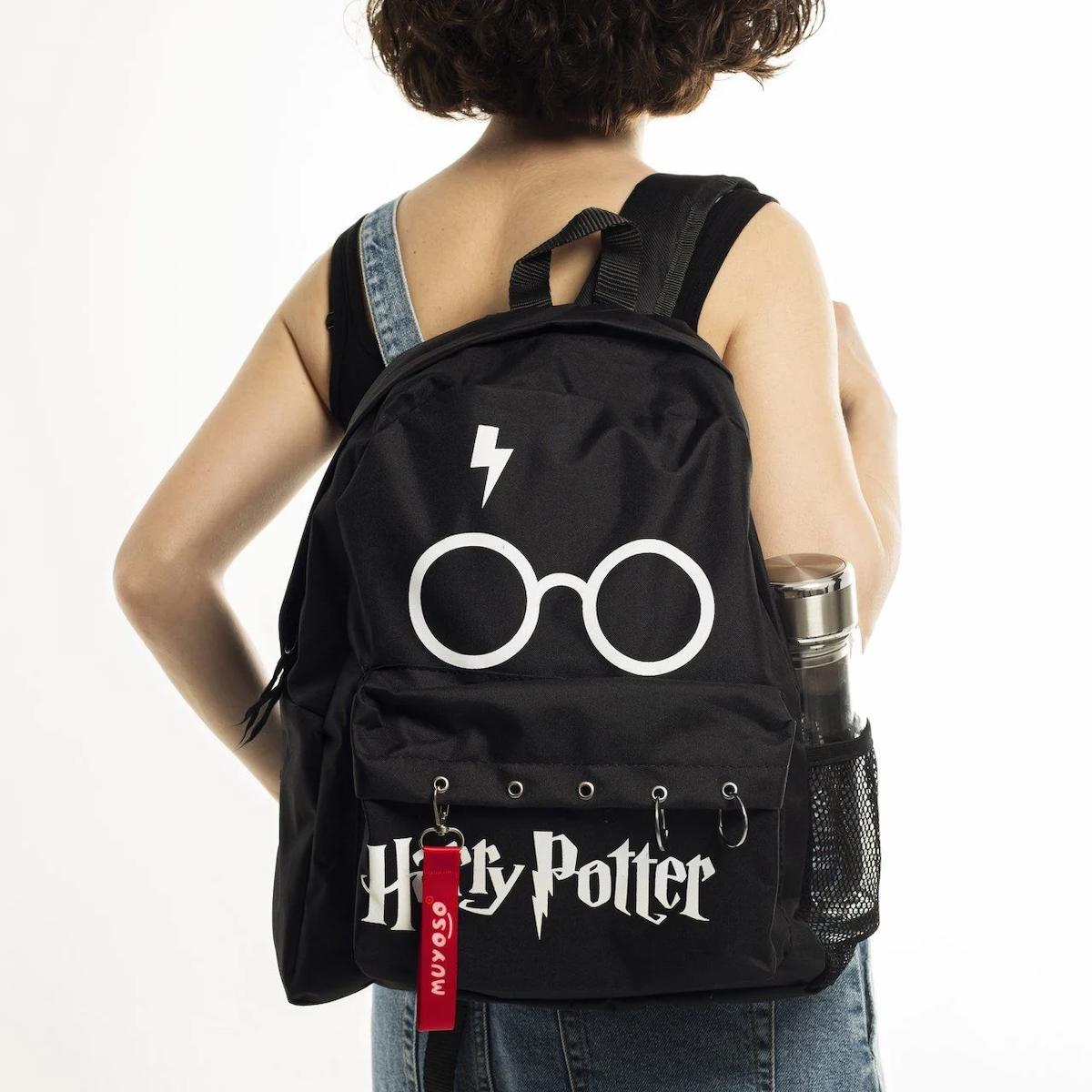 Dream Butik Harry Potter 2 Gözlü Siyah Lise-Üniversite Unisex Sırt Çantası