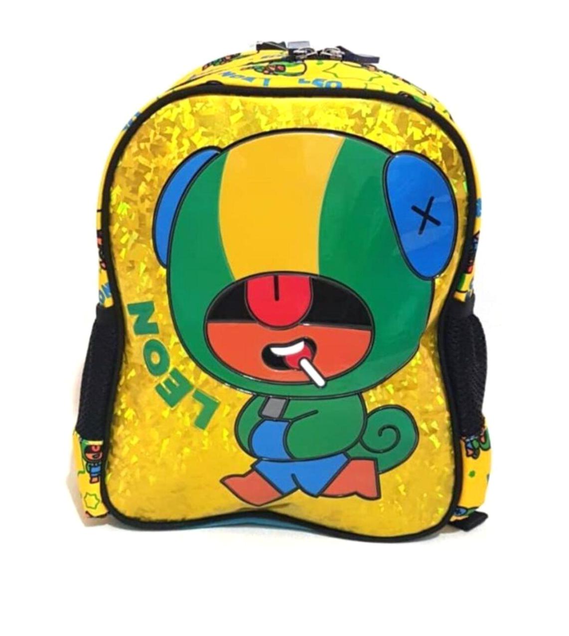 Me Çantam Leon Brawl Stars 3 Gözlü Sarı Anaokulu Unisex Sırt Çantası