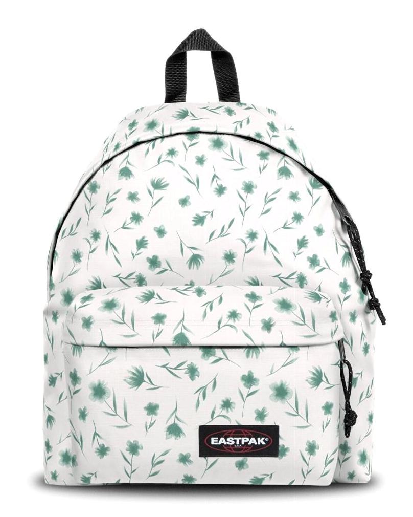 Eastpak EK620O10 Çiçekli 2 Gözlü Beyaz Lise-Üniversite Unisex Sırt Çantası