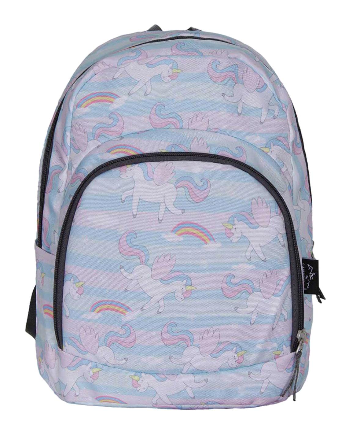 Cambridge Polo Club PLCAN2080 Unicorn Hayvan 2 Gözlü Çok Renkli Anaokulu Unisex Sırt Çantası