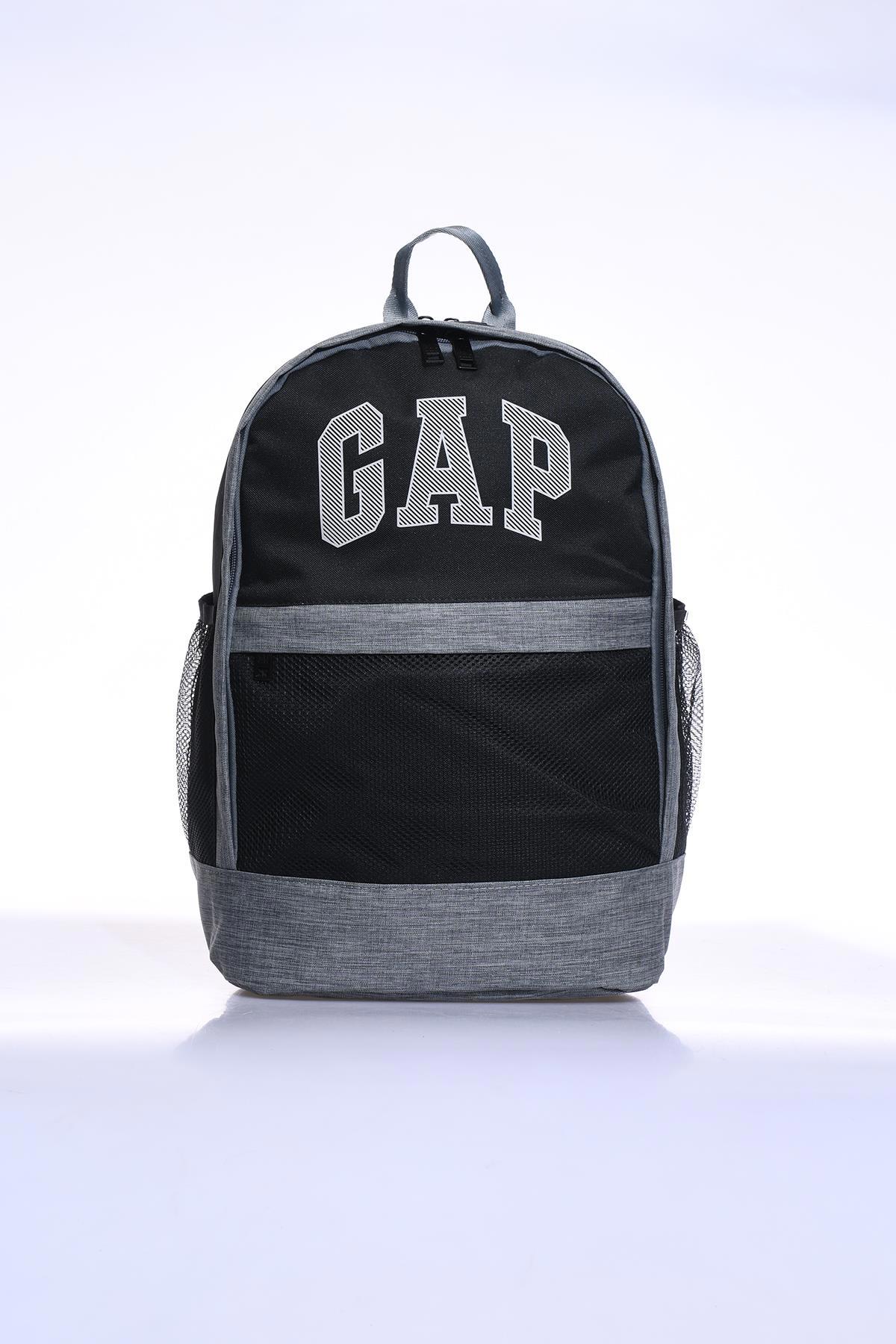 Gap GP03501 Su Geçirmez Tek Gözlü Siyah İlkokul Unisex Sırt Çantası