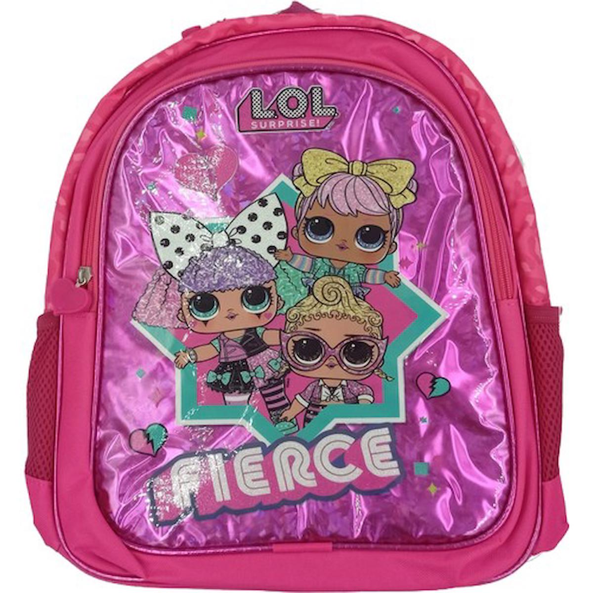 L.O.L Surprise L.O.L Surprise Su Geçirmez 2 Gözlü Pembe Anaokulu Kız Çocuk Sırt Çantası