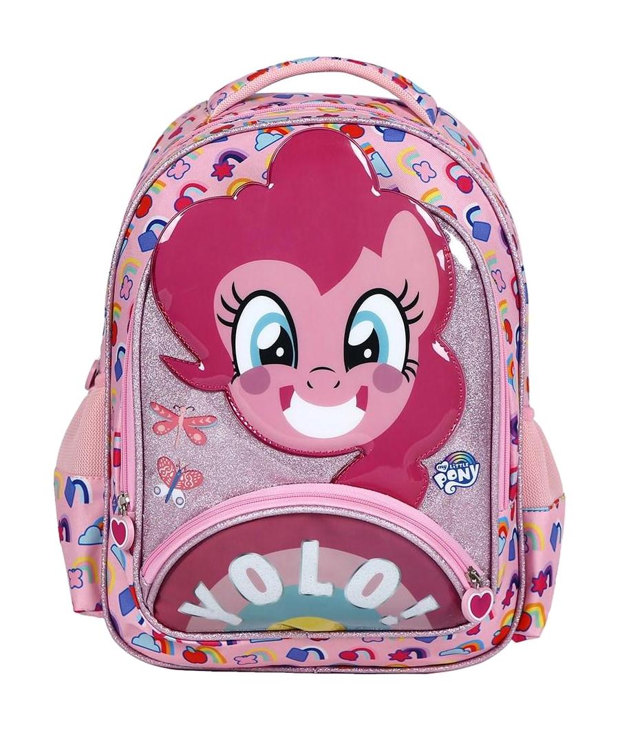Bene My Little Pony Su Geçirmez 3 Gözlü Pembe İlkokul Kız Çocuk Sırt Çantası