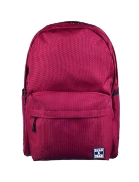 Bear & Deer BD-CN0283 5 Gözlü Bordo Lise-Üniversite Unisex Sırt Çantası