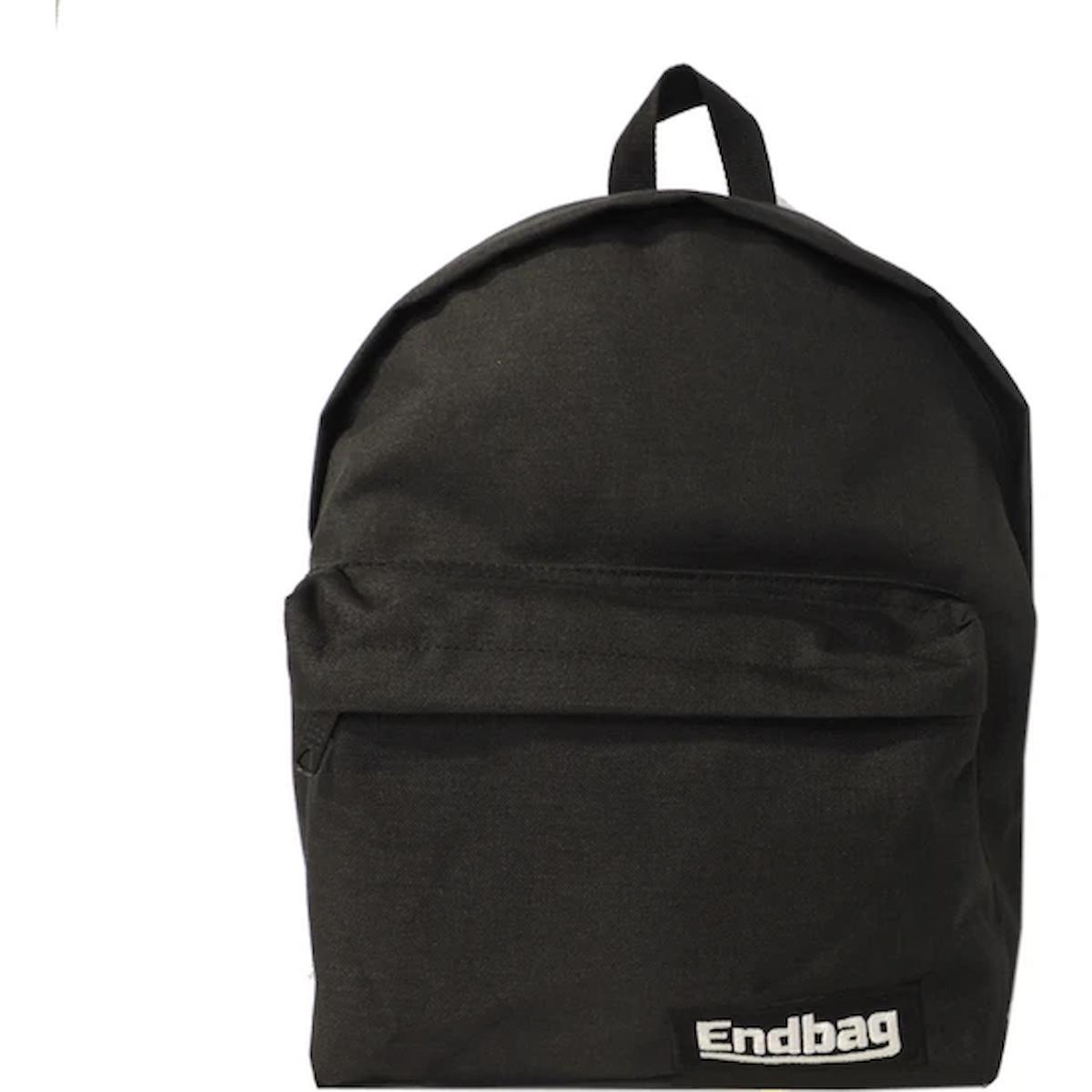 Endbag 4612 2 Gözlü Siyah Lise-Üniversite Unisex Sırt Çantası