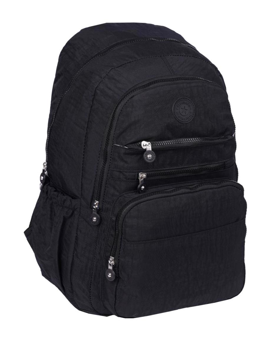 UCR Home 1630 Çok Gözlü Siyah Lise-Üniversite Unisex Sırt Çantası