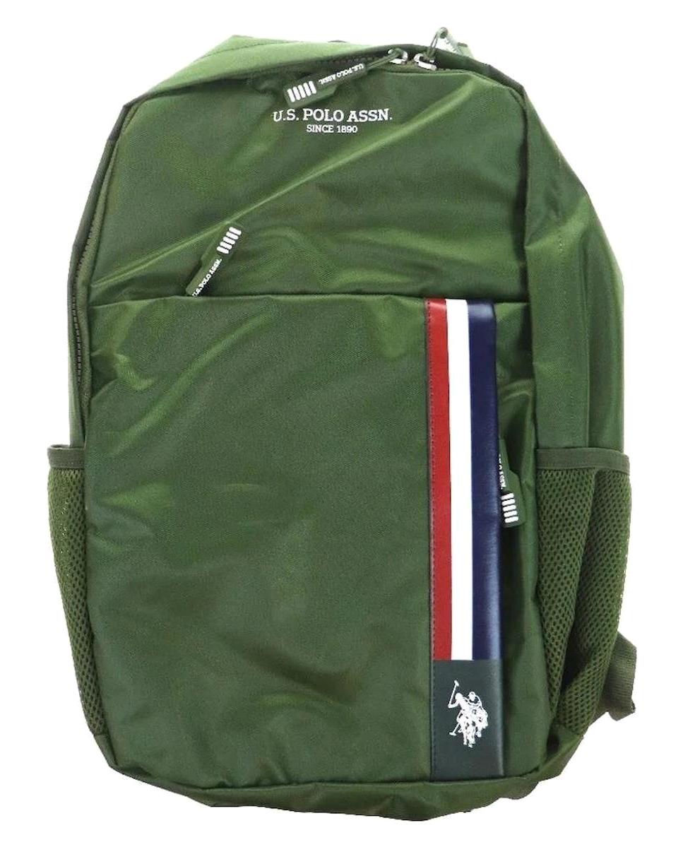 U.S. Polo Assn. PLÇAN23209 Su Geçirmez 2 Gözlü Haki Lise-Üniversite Unisex Sırt Çantası