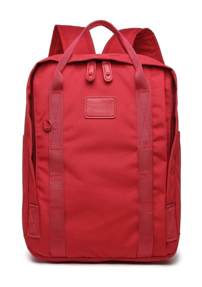 Smart Bags 3190 Su Geçirmez 2 Gözlü Kırmızı Lise-Üniversite Unisex Sırt Çantası