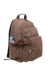 Celonia 8864 Su Geçirmez 5 Gözlü Kahverengi Lise-Üniversite Unisex Sırt Çantası