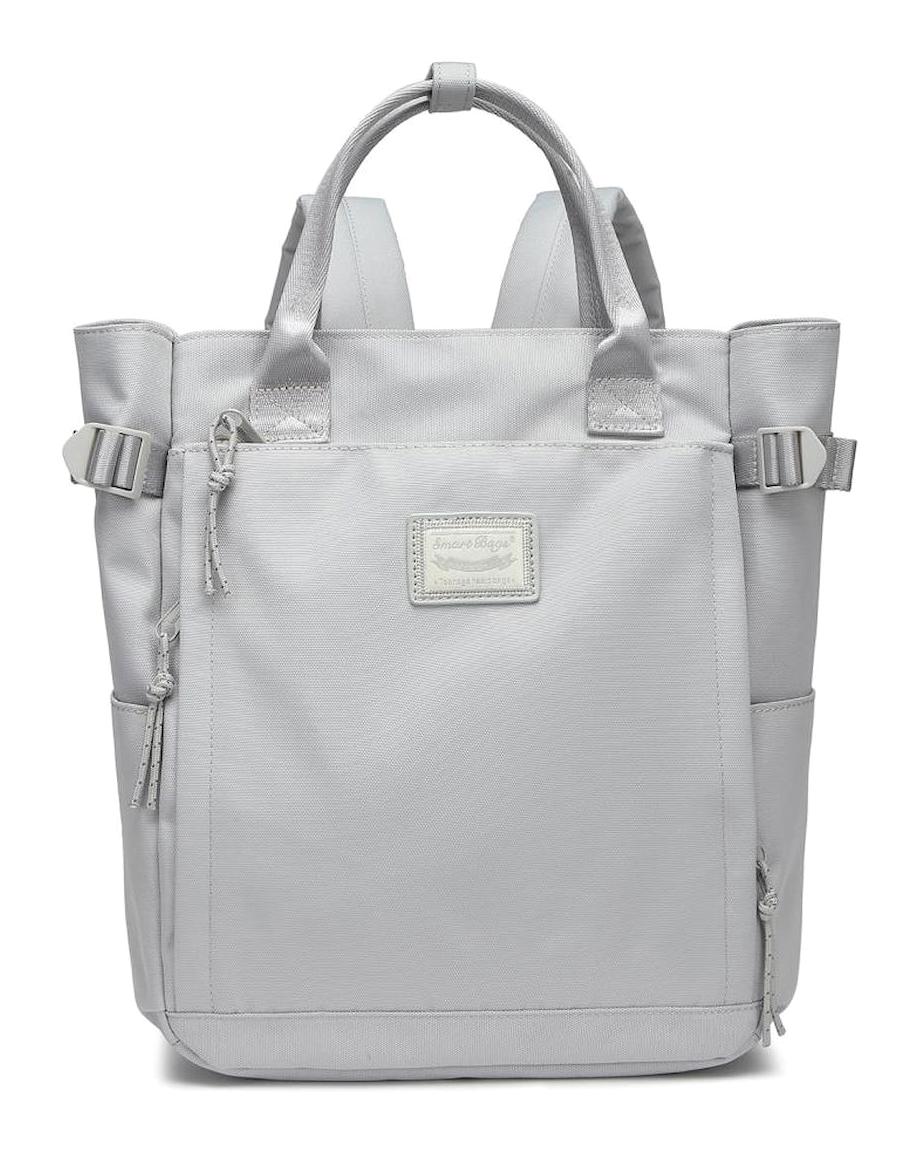 Smart Bags 3194 2 Gözlü Beyaz Lise-Üniversite Unisex Sırt Çantası