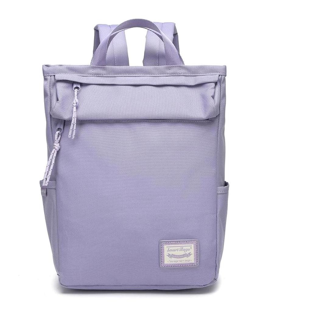 Smart Bags 3195 3 Gözlü Açık Mor Lise-Üniversite Kız Çocuk Sırt Çantası