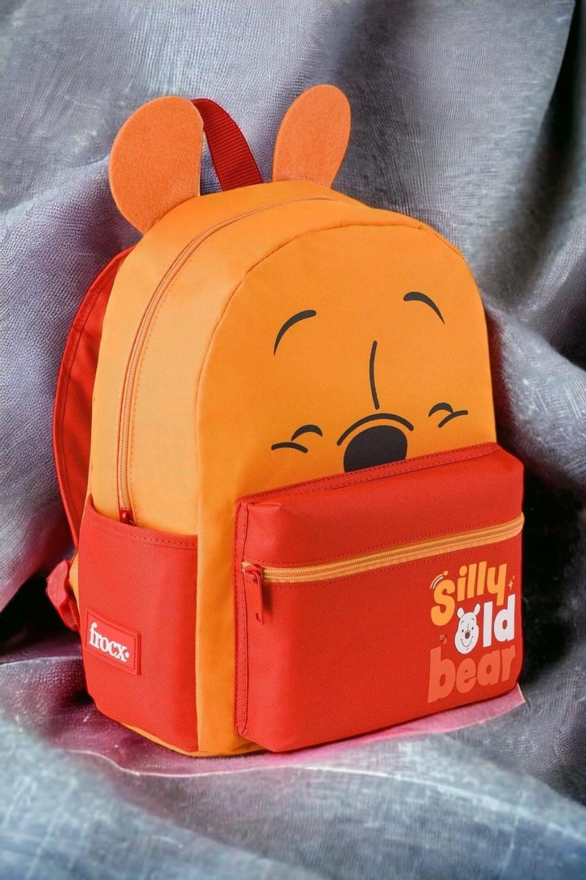 Frocx Loop Lucky Bear Winnie The Pooh 2 Gözlü Çok Renkli Anaokulu Unisex Sırt Çantası