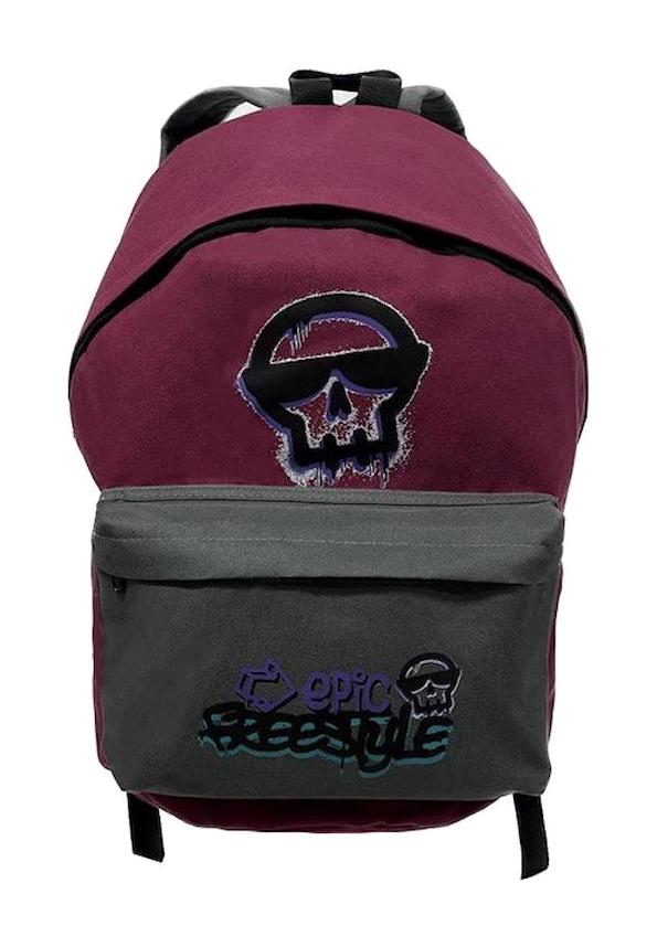 Bene 2 Gözlü Bordo İlkokul Unisex Sırt Çantası