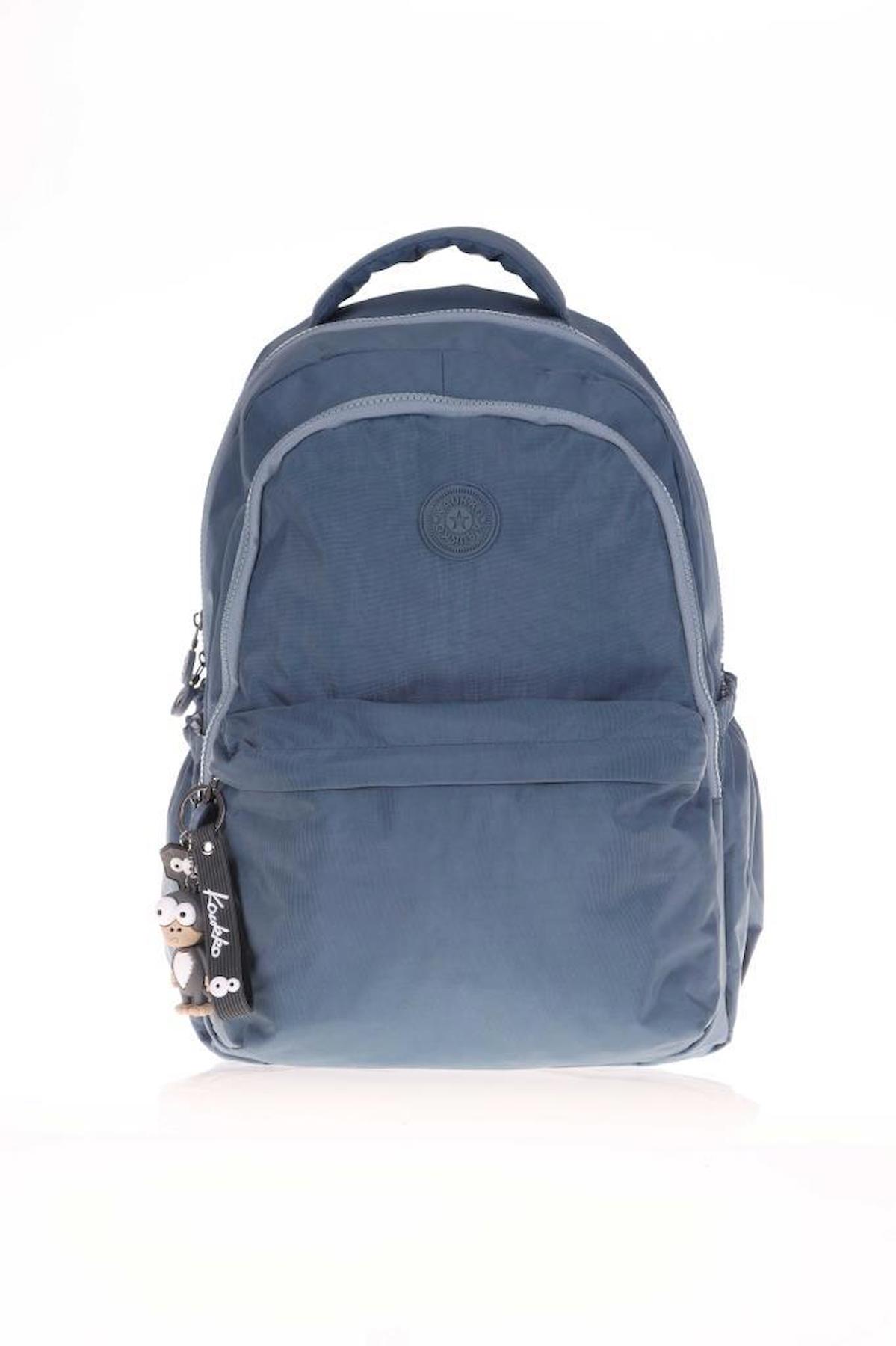 Kaukko K1440 3 Gözlü Mavi Lise-Üniversite Unisex Sırt Çantası