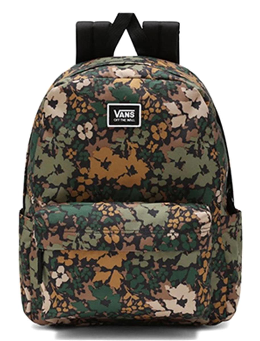 Vans 3159 Çiçekli Su Geçirmez 2 Gözlü Çok Renkli Lise-Üniversite Unisex Sırt Çantası