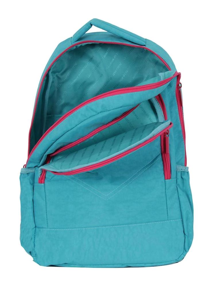 United Colors Of Benetton 70456 3 Gözlü Turkuaz İlkokul Unisex Sırt Çantası