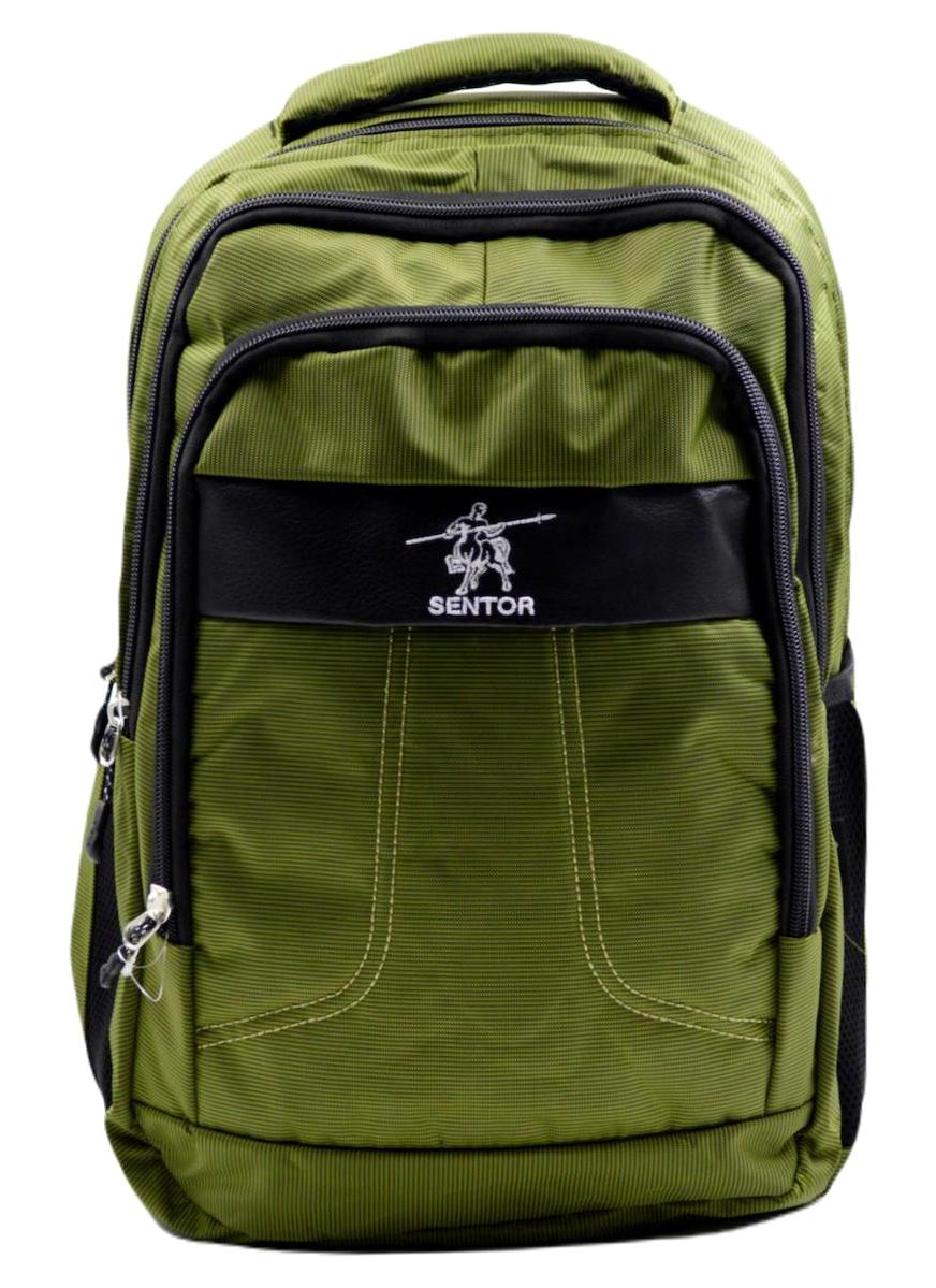 Sentor 50005 3 Gözlü Yeşil Lise-Üniversite Unisex Sırt Çantası