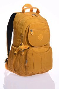 Celonia 8860 Su Geçirmez 4 Gözlü Sarı Lise-Üniversite Unisex Sırt Çantası