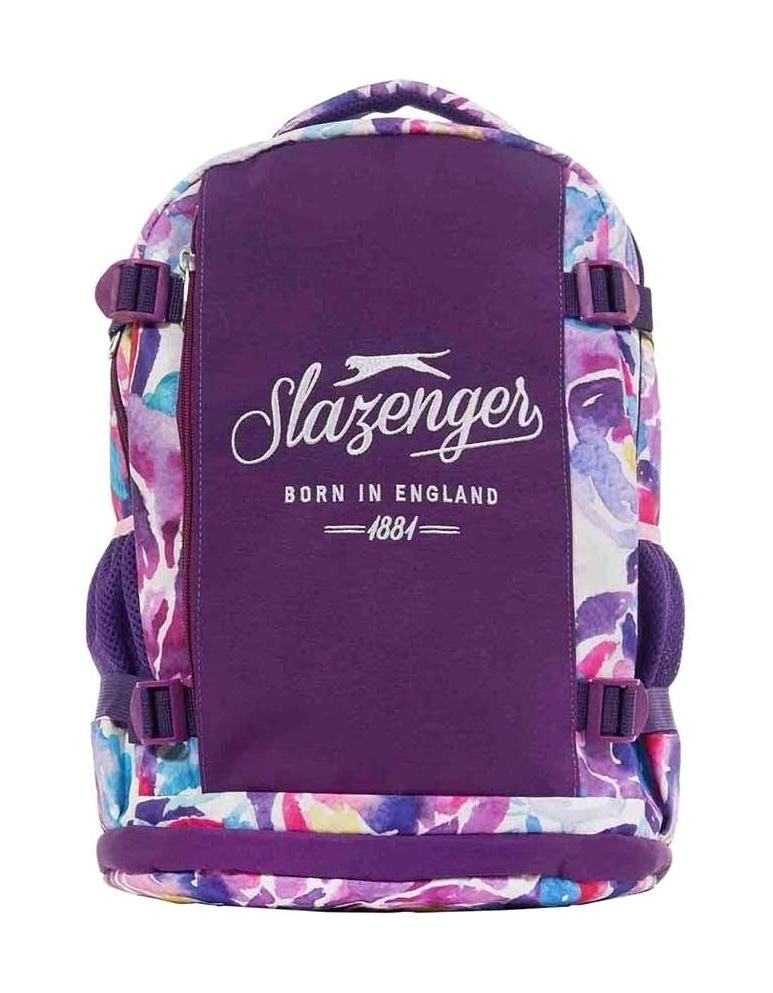 Slazenger Su Geçirmez 4 Gözlü Mor İlkokul Unisex Sırt Çantası