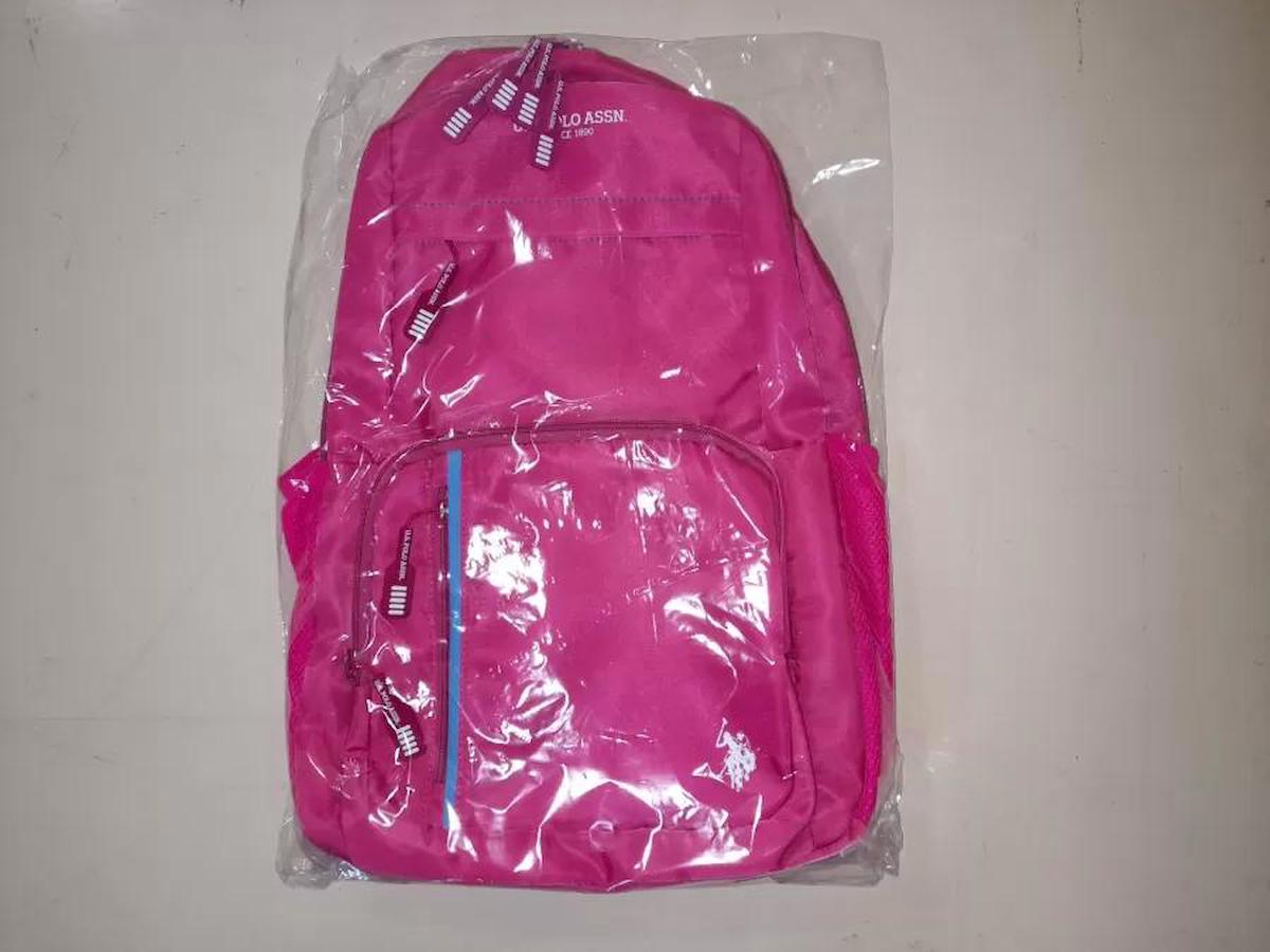 U.S. Polo Assn. Plçan23133 Su Geçirmez 2 Gözlü Pembe İlkokul Unisex Sırt Çantası