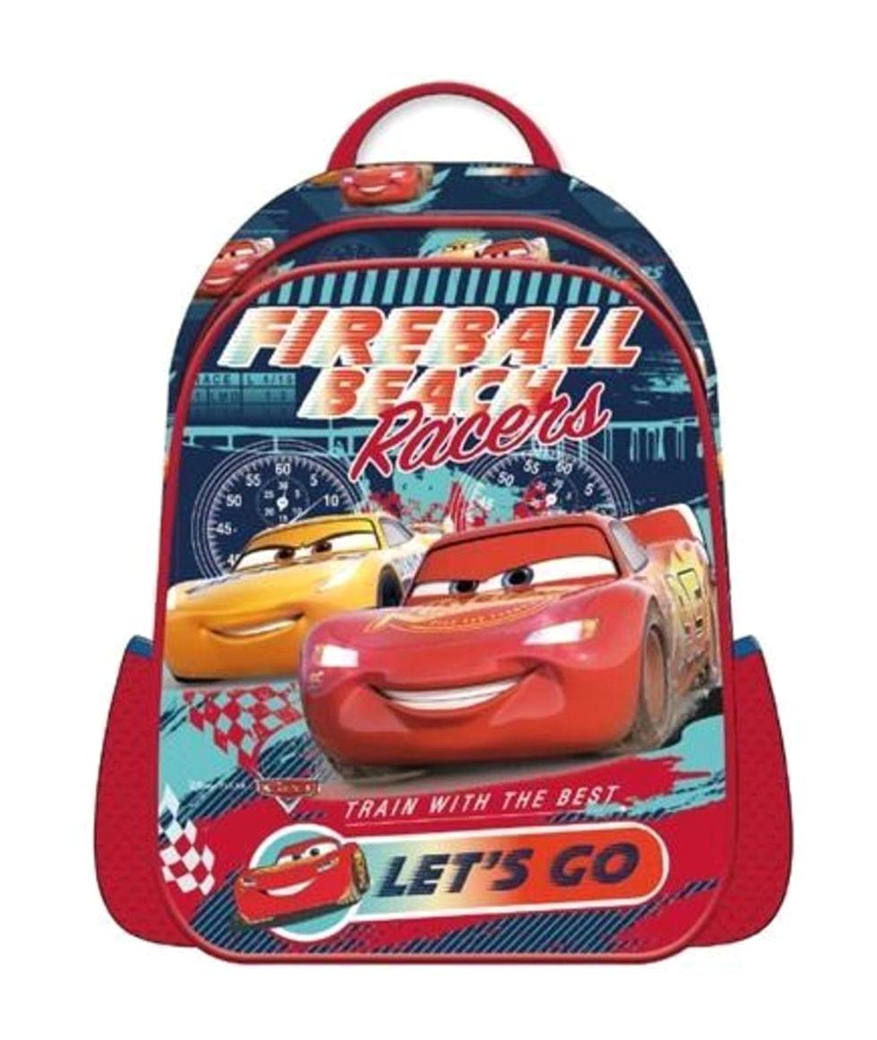 Mikrotex OTTO-42255 Şimşek Mcqueen Cars 4 Gözlü Lacivert Anaokulu Erkek Çocuk Sırt Çantası