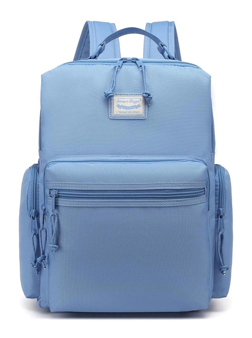 Smart Bags 3124 Çok Gözlü Mavi Lise-Üniversite Unisex Sırt Çantası