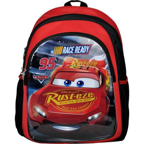 Hakan Çanta Şimşek Mcqueen Cars Su Geçirmez 2 Gözlü Çok Renkli İlkokul Unisex Sırt Çantası