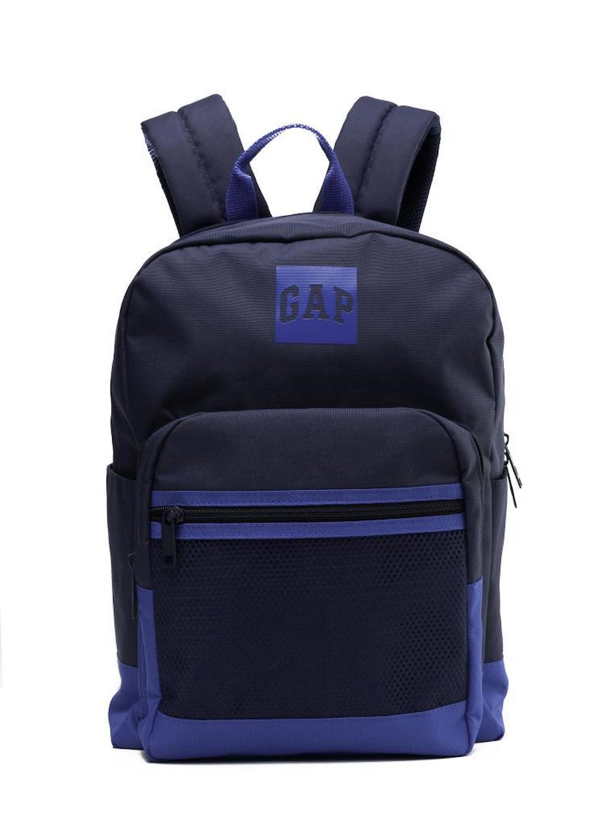 Gap 4 Gözlü Koyu Mavi Lise-Üniversite Unisex Sırt Çantası