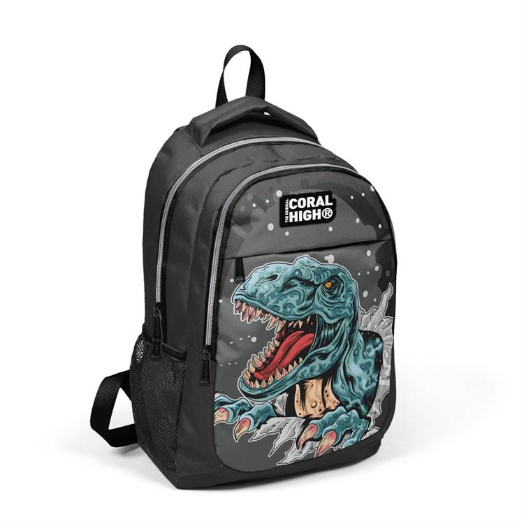 Yaygan Çanta Kids Dinozor Hayvan 3 Gözlü Çok Renkli İlkokul Erkek Sırt Çantası