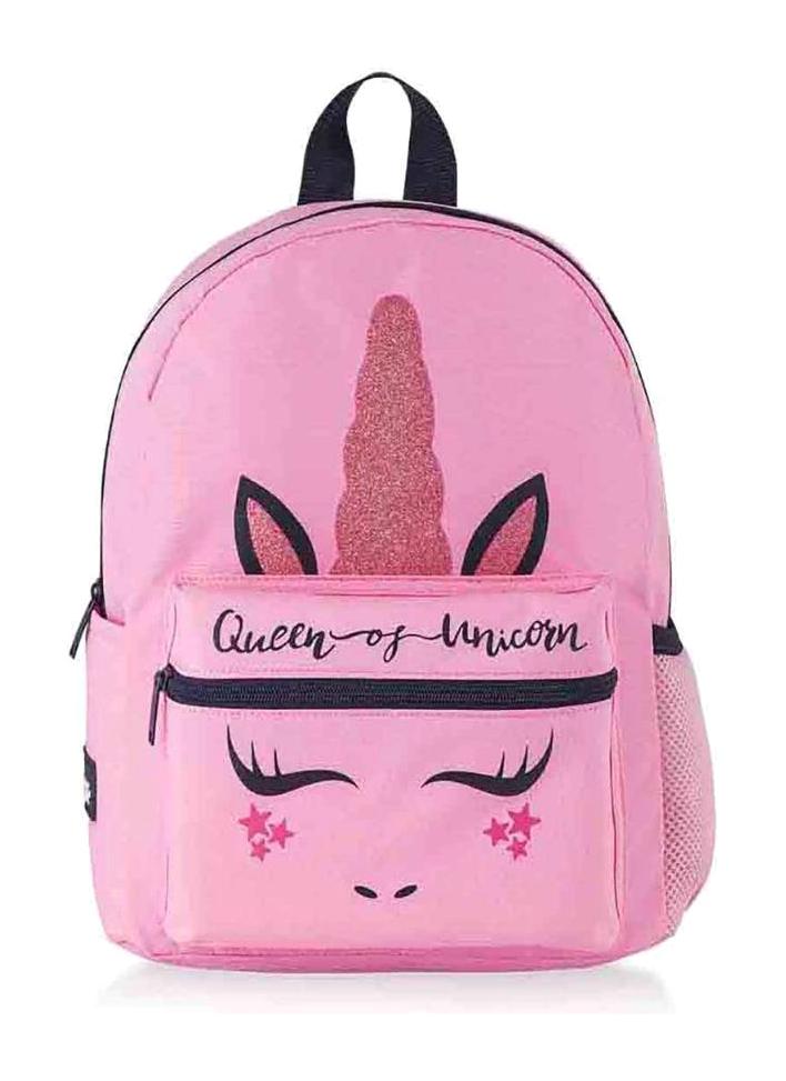 Frocx 42279 Unicorn Hayvan Su Geçirmez 2 Gözlü Pembe Anaokulu Kız Çocuk Sırt Çantası