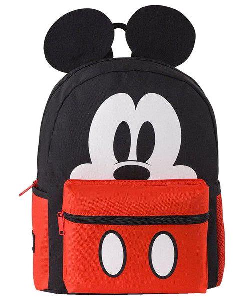 Frocx Mickey Mouse Disney Su Geçirmez 2 Gözlü Kırmızı-Siyah Anaokulu Unisex Sırt Çantası