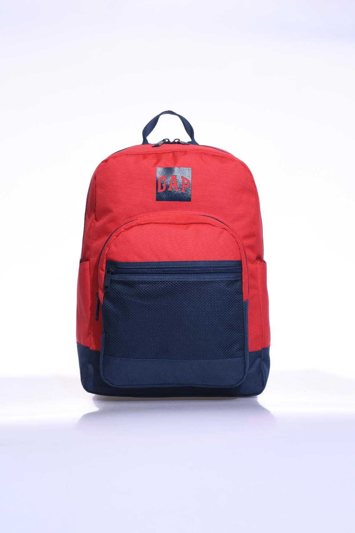 Gap GP03398 Su Geçirmez 2 Gözlü Kırmızı İlkokul Unisex Sırt Çantası