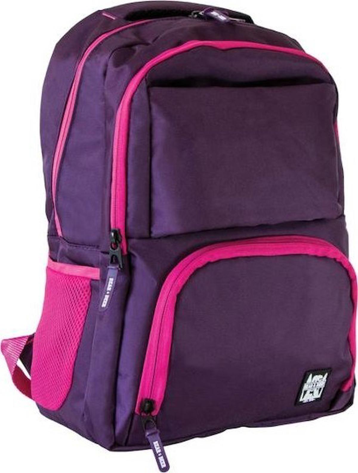 Bear & Deer CN0029 6 Gözlü Mürdüm Lise-Üniversite Unisex Sırt Çantası