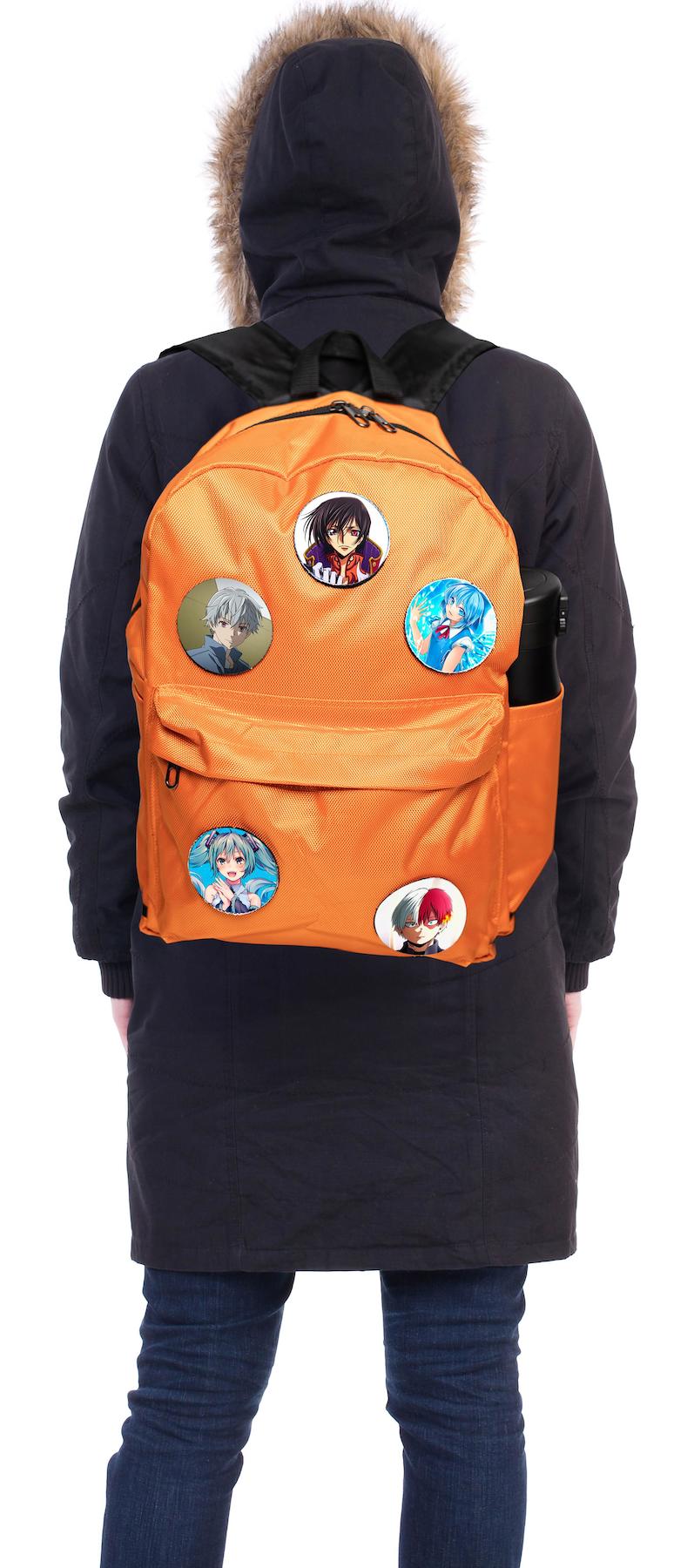 Perlotus Anime 2 Gözlü Turuncu İlkokul Erkek Sırt Çantası