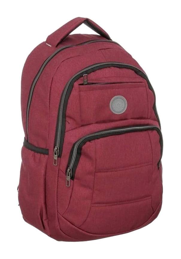 Cakard 20111 6 Gözlü Bordo Lise-Üniversite Unisex Sırt Çantası