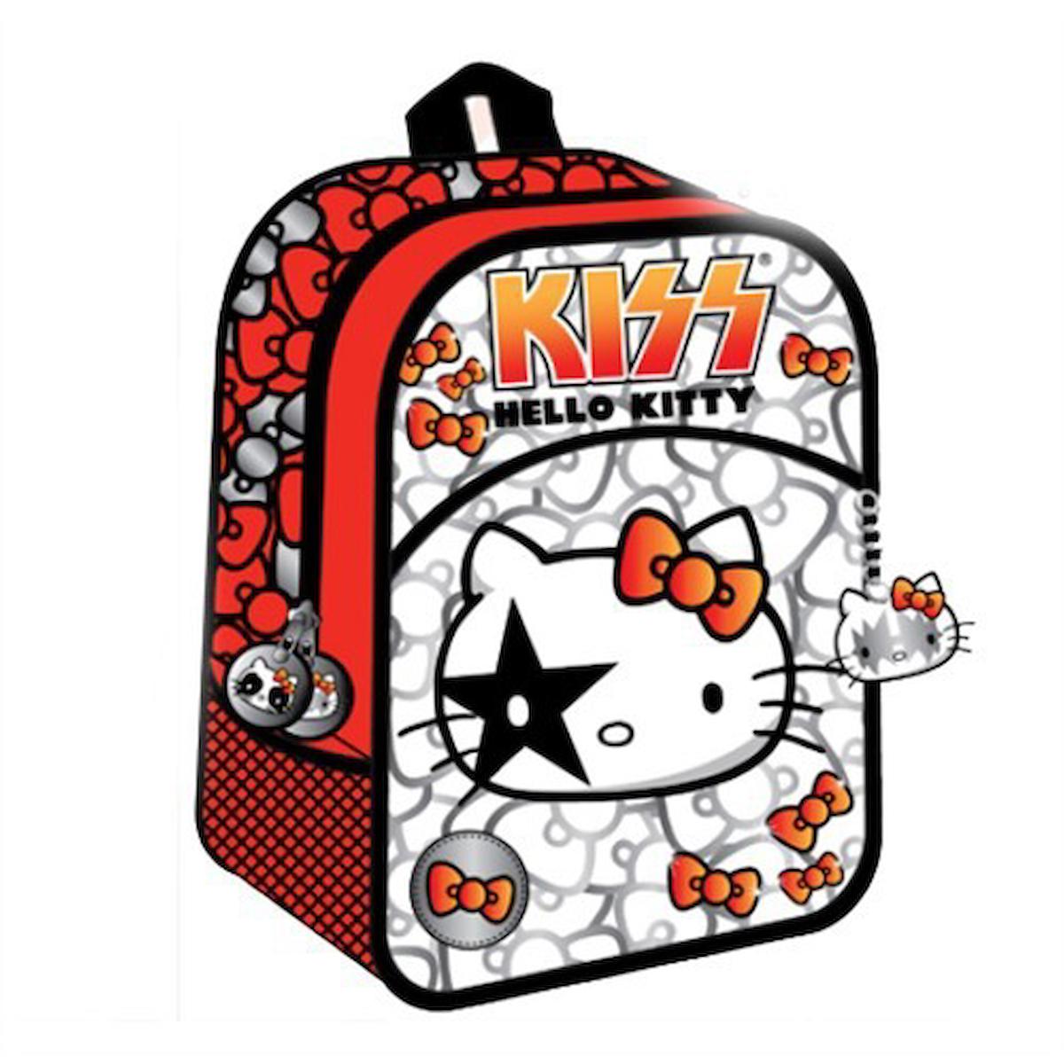 Hakan Çanta 36103 Hello Kitty 2 Gözlü Çok Renkli Anaokulu Kız Çocuk Sırt Çantası