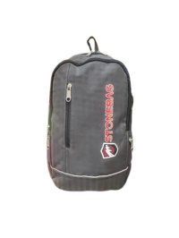 NK Stonebag Su Geçirmez 5 Gözlü Gri Lise-Üniversite Unisex Sırt Çantası