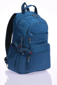 Celonia 8661 Su Geçirmez 6 Gözlü Mavi Lise-Üniversite Unisex Sırt Çantası