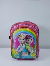 Fillofdepo 4481 3 Gözlü Pembe İlkokul Kız Çocuk Sırt Çantası