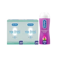 Durex Yok Ötesi Ultra İnce Prezervatif 2x20'li+ Durex Aloe Vera Kayganlaştırıcı Jel 200 ml