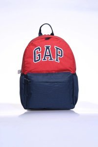 Gap 03427 Su Geçirmez 2 Gözlü Kırmızı-Lacivert Lise-Üniversite Unisex Sırt Çantası